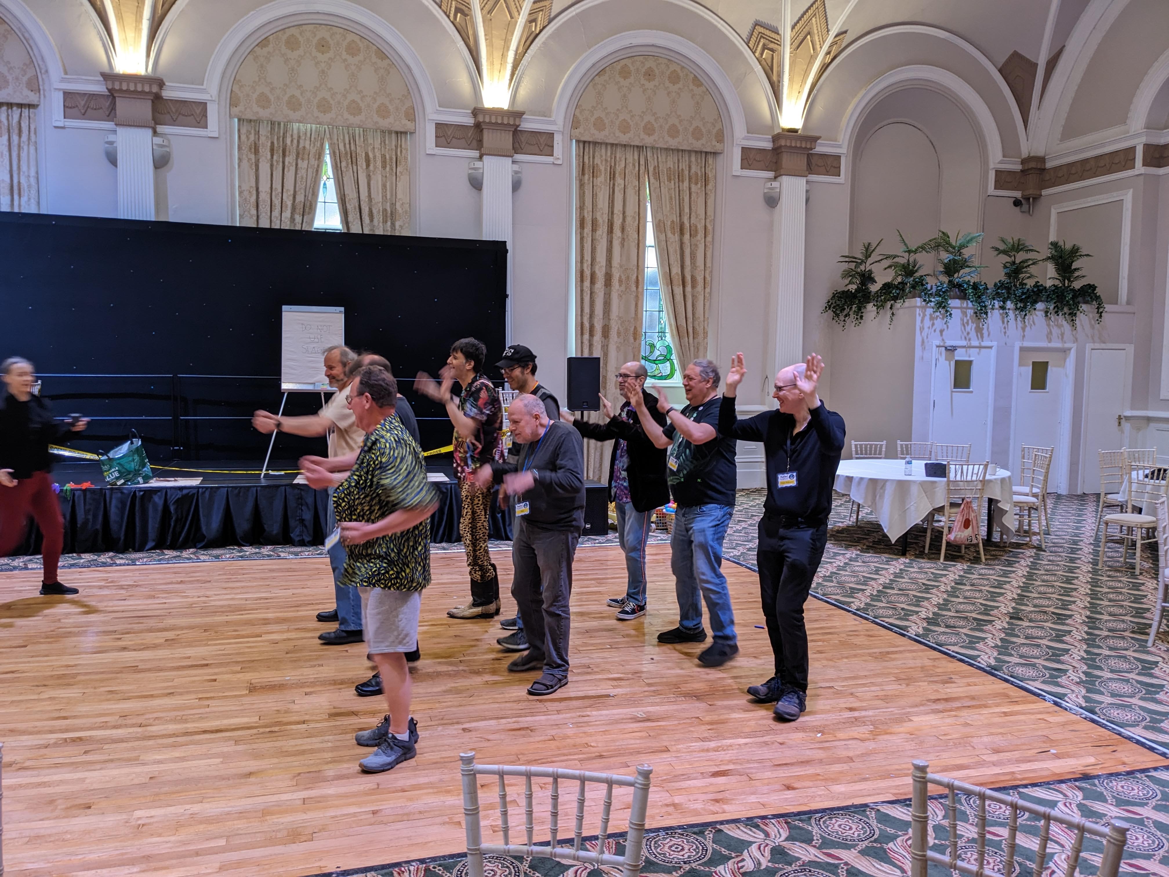 Live action Space Invaders