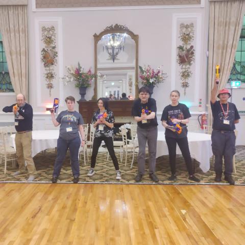 Armed and ready for battle!