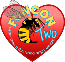 Funcon logo on top of a heart