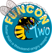Snowy version of FunCon Two Logo