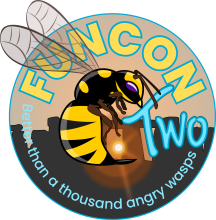 THe was hovers in front of stonehedge, with the sun rising through the henge